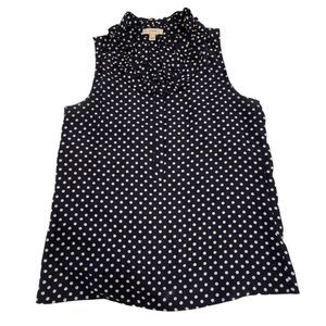 J. Crew Ruffle Polkadot Silk Cami Tank Top Size 0 XS